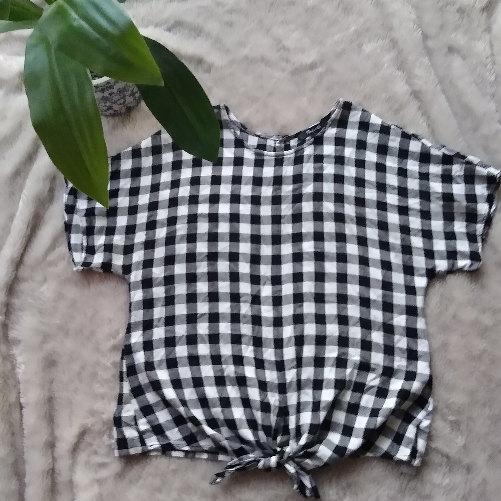 Madewell Tops | Madewell Button-Back Tie Tee